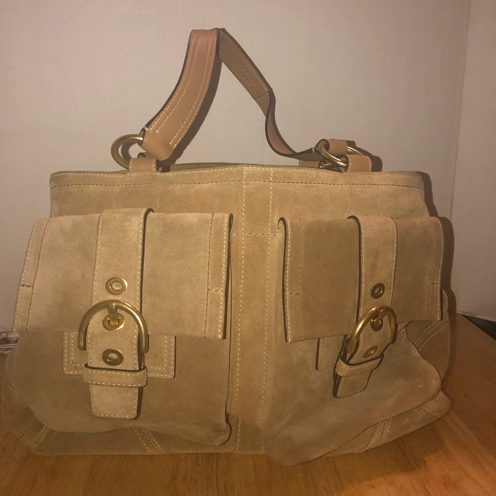 Coach suede bag
